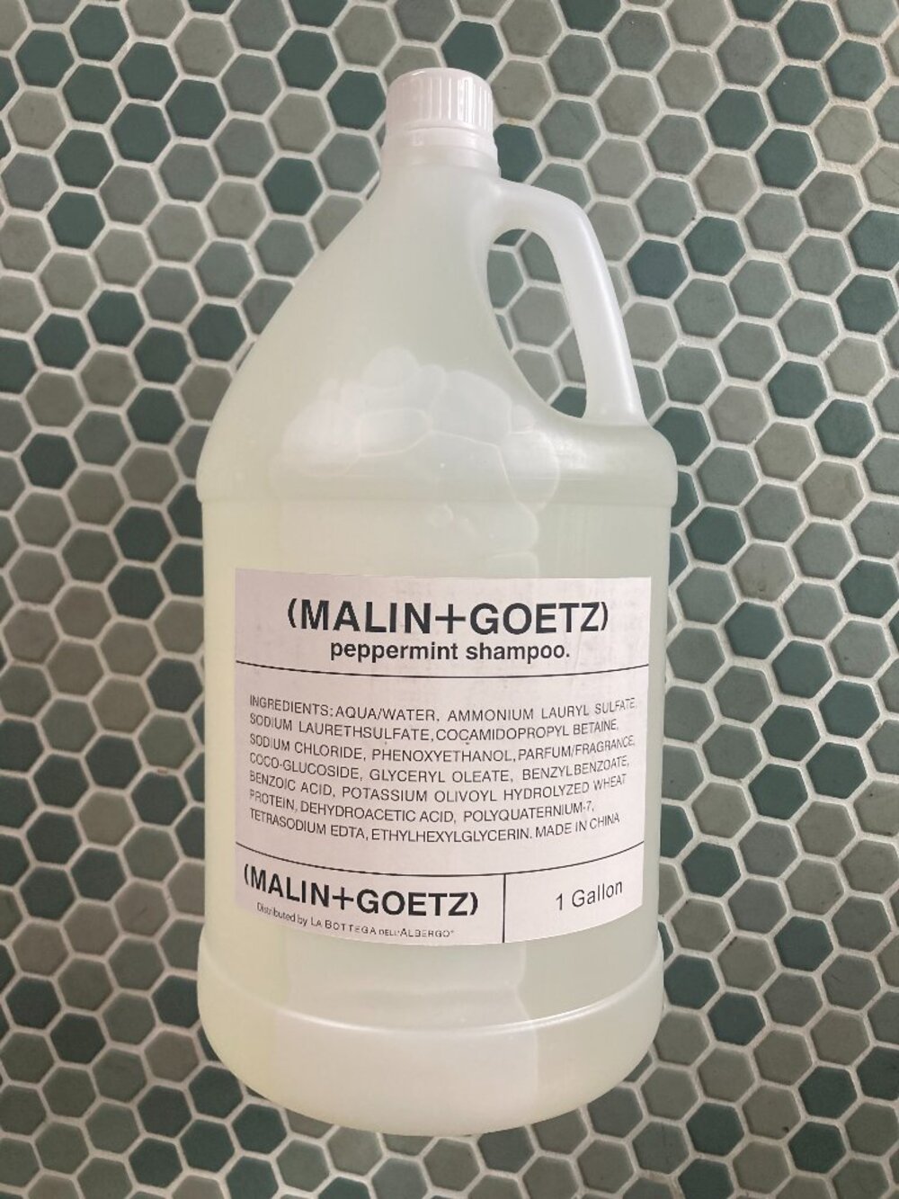 MALIN + GOETZ Peppermint Shampoo - 1 gallon refill w/pump NEW